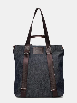 Guess torba męska jeansowa OSLO granatowy