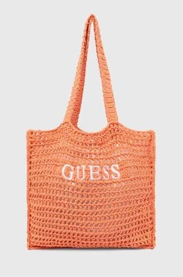 Guess torba plażowa kolor pomarańczowy E4GZ09 WG4X0