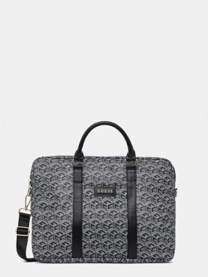 Guess torba z imitacji skóry szary