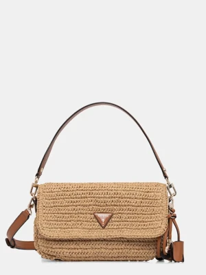 Guess torebka bagietka damska pleciona OFELIA beżowy
