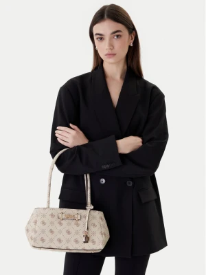 Guess Torebka Carrie Logo HWGP98 98080 Écru Kremowy