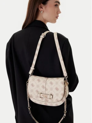 Guess Torebka Carrie Logo HWGP98 98200 Écru Kremowy