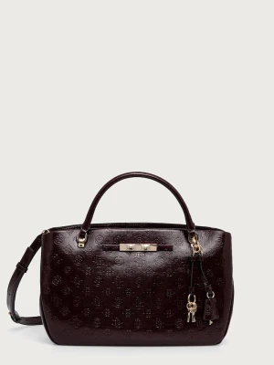 Guess torebka crossbody damska CARMELLA bordowy