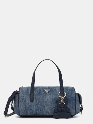 Guess torebka crossbody damska jeansowa KASSIE niebieski