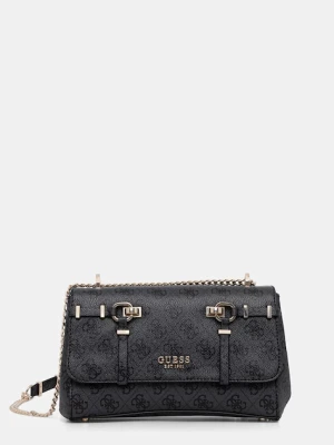 Guess torebka crossbody damska z imitacji skóry LEONA czarny
