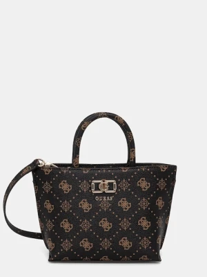 Guess torebka crossbody damska z imitacji skóry EMELIE brązowy