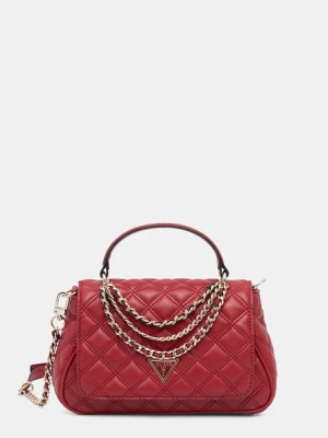 Guess torebka crossbody damska z imitacji skóry GIULLY czerwony