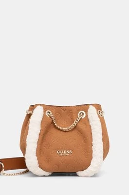 Guess torebka DAVIKA kolor brązowy HWPG94 97040