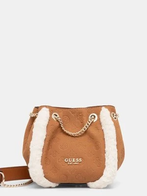 Guess torebka DAVIKA kolor brązowy HWPG94 97040