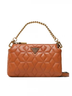 Guess Torebka Elenia (QB) Mini Bags HWQB86 77720 Brązowy