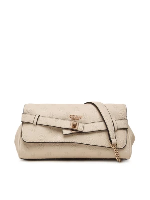 Guess Torebka Ella Logo HWPD97 46210 Beżowy jasny