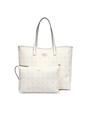 Guess Torebka Emelie Logo HWGP99 28240 Kremowy