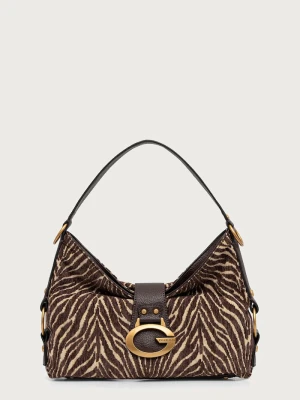 Guess torebka hobo damska CAMDEN brązowy