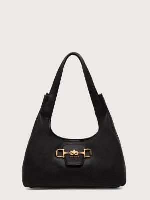 Guess torebka hobo damska z imitacji skóry SUNSET czarny