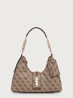 Guess torebka hobo damska z imitacji skóry YVONNE beżowy