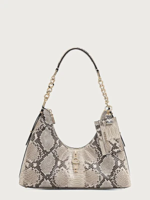 Guess torebka hobo damska z imitacji skóry YVONNE beżowy
