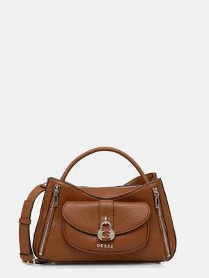 Guess torebka crossbody damska z imitacji skóry JESSA brązowy