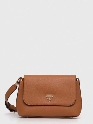 Guess torebka MERIDIAN kolor brązowy HWBG87 78200