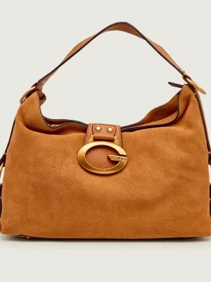 Guess Torebka na ramię CAMDEN | zamsz