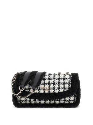 Guess Torebka na ramię Cristi | shearling czarny