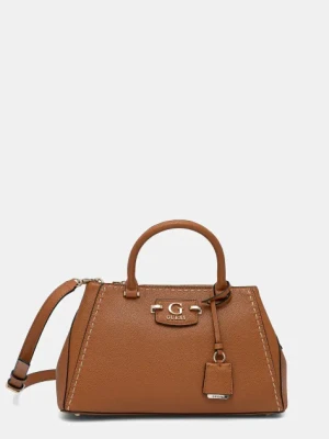 Guess torebka NASTRA kolor brązowy HWBG96 37060