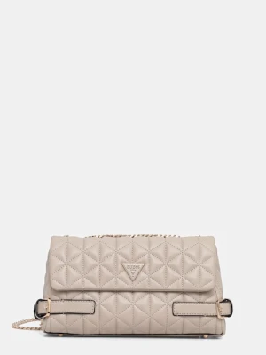 Guess torebka PAISLEIGH beżowy