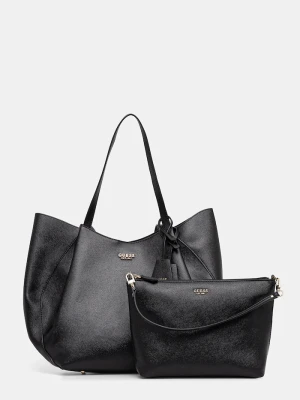 Guess torebka shopper damska z imitacji skóry AMORETTE czarny