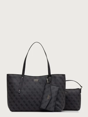 Guess torebka shopper damska z imitacji skóry BRENTON szary