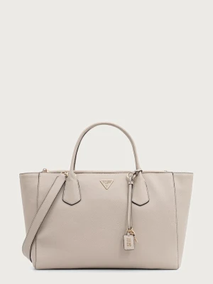 Guess torebka shopper damska z imitacji skóry MARISSA beżowy