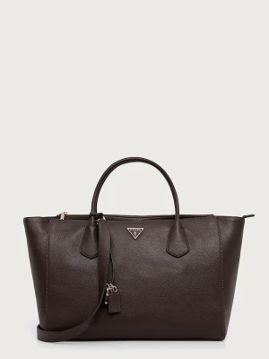 Guess torebka shopper damska z imitacji skóry MARISSA brązowy