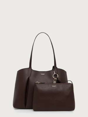 Guess torebka shopper damska z imitacji skóry MELODY brązowy