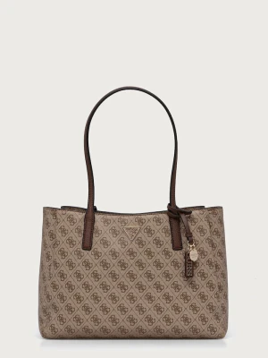 Guess torebka shopper damska z imitacji skóry NOELLE II beżowy