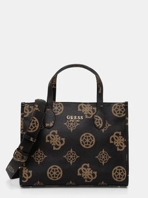 Guess torebka SILVANA kolor brązowy HWPO86 65220