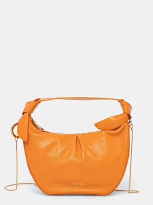 Guess torebka skórzana JOLIE kolor pomarańczowy HWJOAA P5202