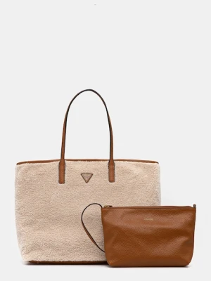 Guess torebka VICTTORIA kolor beżowy HWWG95 14290