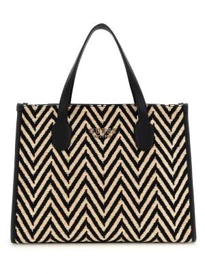 Guess Torebka w kolorze beżowo-czarnym - 31 x 22 x 12 cm rozmiar: onesize