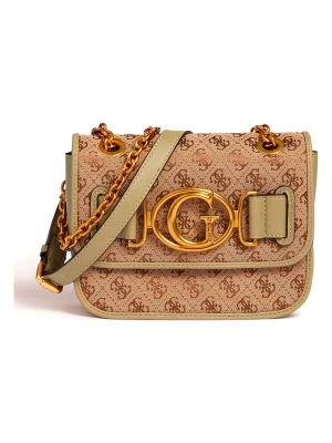 Guess Torebka w kolorze beżowo-zielonym - 21 x 16 x 7 cm rozmiar: onesize