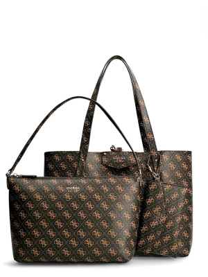 Guess Torebka w kolorze brązowym - 36 x 27 x 13 cm rozmiar: onesize