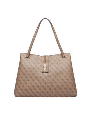 Guess Torebka Yvonne Logo Travel TWLB23 78024 Brązowy