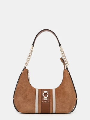 Guess torebka zamszowa ERENIA kolor brązowy HWSB78 38180