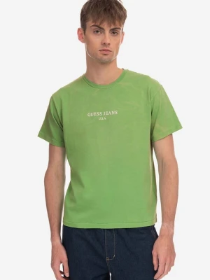 Guess U.S.A. t-shirt bawełniany Vintage Logo Tee M3GI00KBB50 zielony