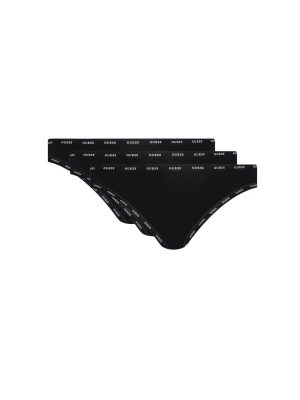 Guess Underwear Figi brazylijskie 3-pack czarny