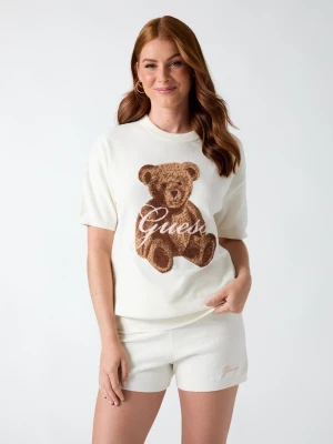 Guess Underwear Góra od piżamy Aria | frotté | Regular Fit ecru