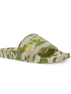 Guess Underwear Klapki SLIDES zielony