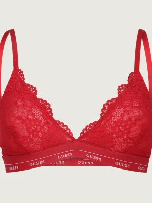 Guess Underwear Koronkowy biustonosz jane czerwony