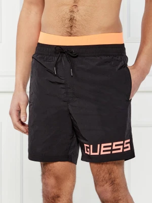 Guess Underwear Szorty kąpielowe | Regular Fit czarny