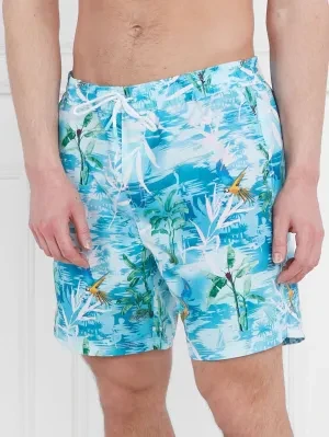 Guess Underwear Szorty kąpielowe SWIMWEAR MEDIUM HAWAII | Regular Fit
