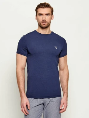Guess Underwear T-shirt CALEB HERO | Slim Fit | stretch granatowy