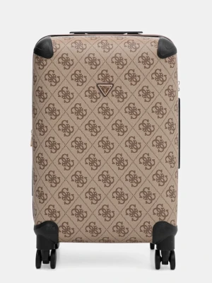 Guess walizka BERTA MEDIUM kolor brązowy TWOB86 88982