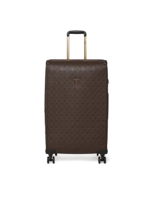 Guess Walizka duża Lenwood Travel TWDP21 02988 Beżowy ciemny